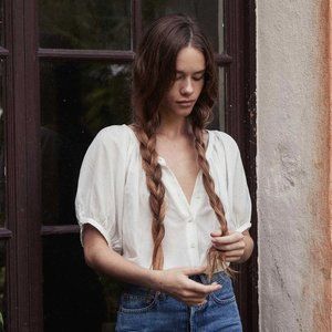 Dôen June Top in Salt